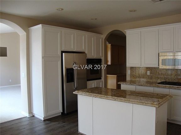 Kitchen with new wood laminate flooring