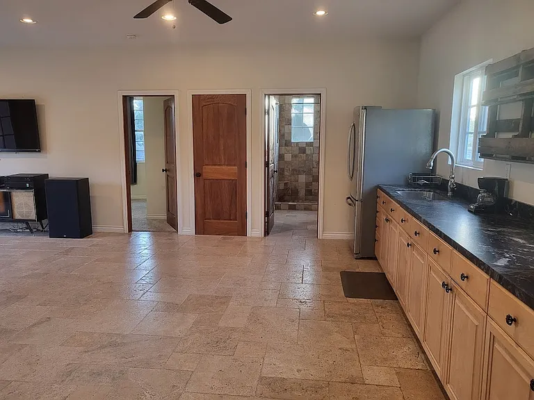 Upper level kitchen.