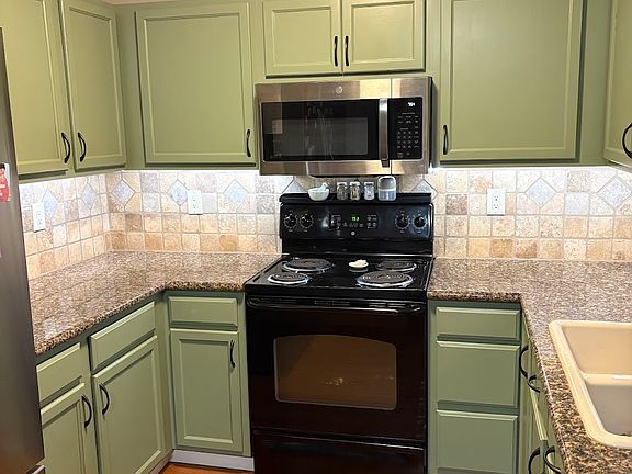 kitchen with new updated fridge