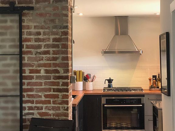 Kitchen with all new appliances.