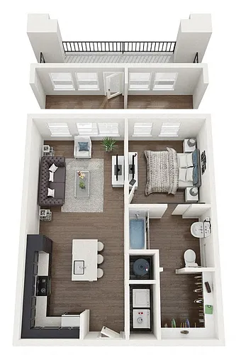Floor plan 1A-A