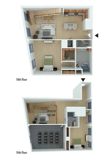 Floor plan Selene-Penthouse