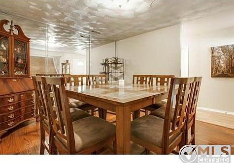 This space is big enough for even the largest of dining sets, or