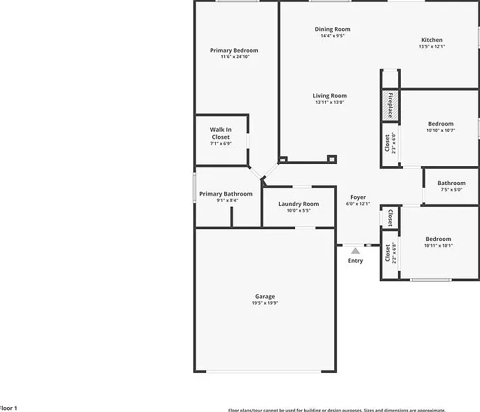3 bed, 2.0 bath, 1370 sqft, $1,925 — Photo 2