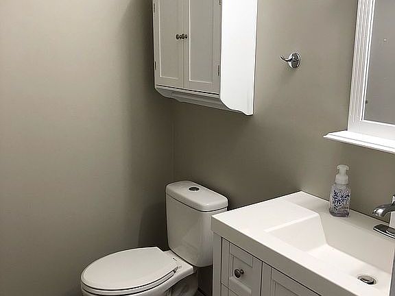 1/2 Bath on First Floor