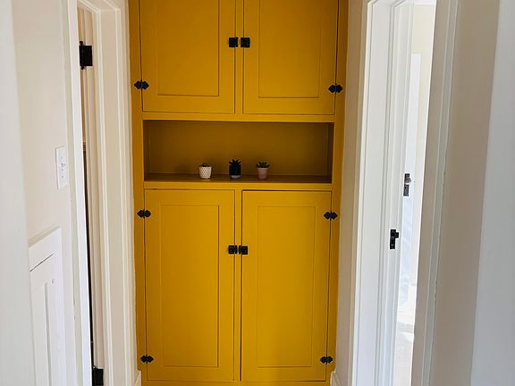 Linen Cabinet between the Bathroom and the Bedroom