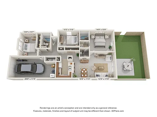 Floor plan Large - Renovated
