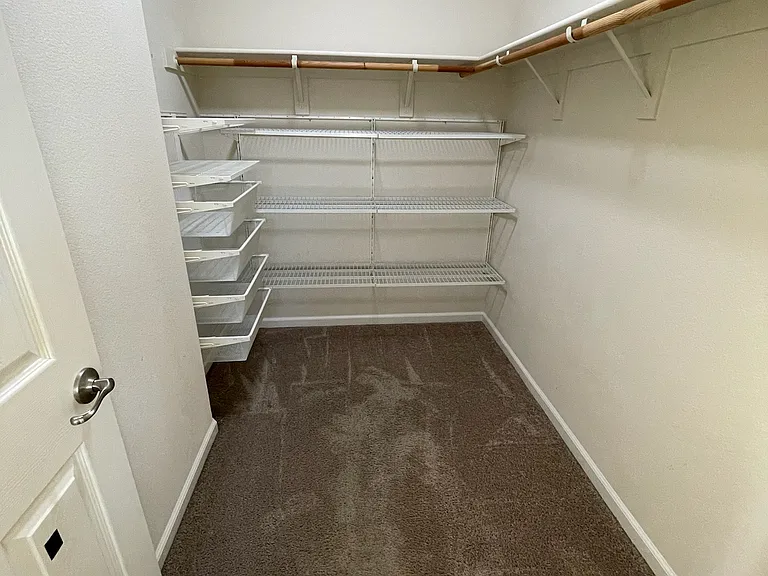 Walk-in closet in Master Bedroom