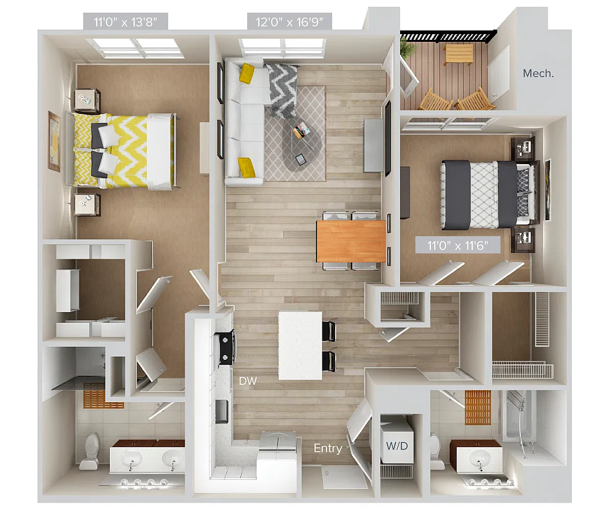 Floor plan B6PS-1079-sig