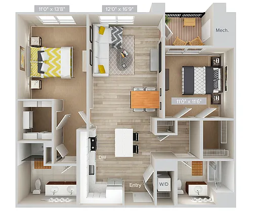 Floor plan B6PS-1079-sig