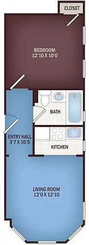 Floor plan 400 Cambridge Block-1Bd