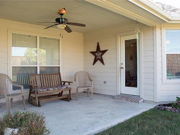 Charming covered back porch