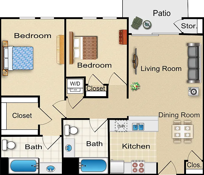 S Floorplan Diagram