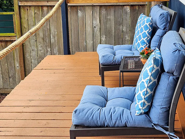 Deck with chairs with a view