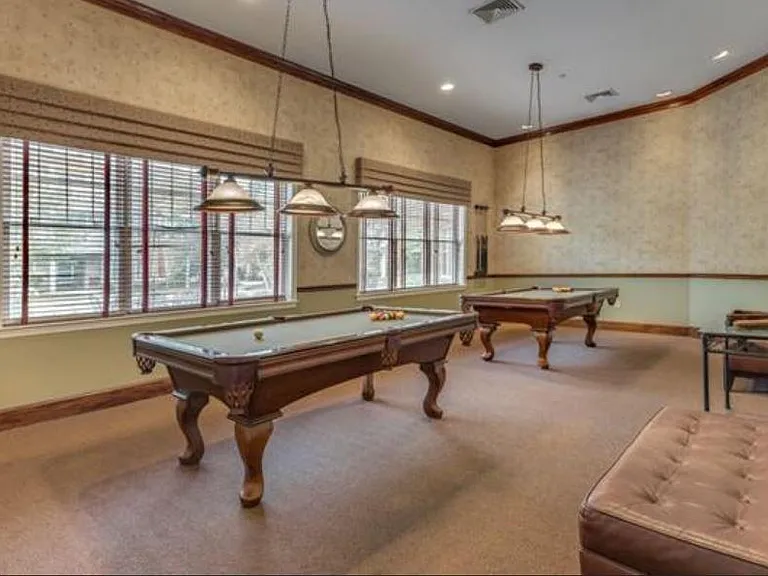Community clubhouse billiards room