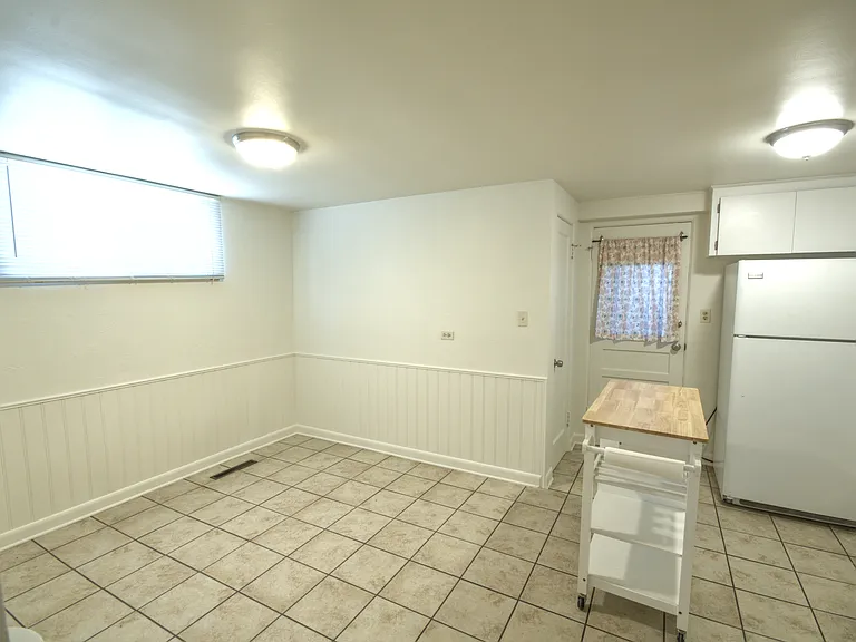 Kitchen from doorway to living room