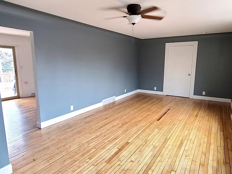 Living room, looking in from front door.