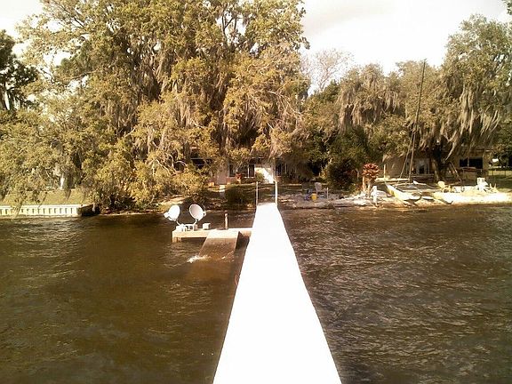 Dock to house view on Lake June.