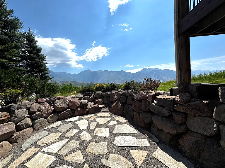 View from backyard entrance.