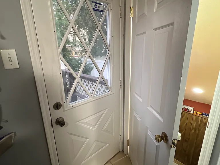 Back door (to the backyard)