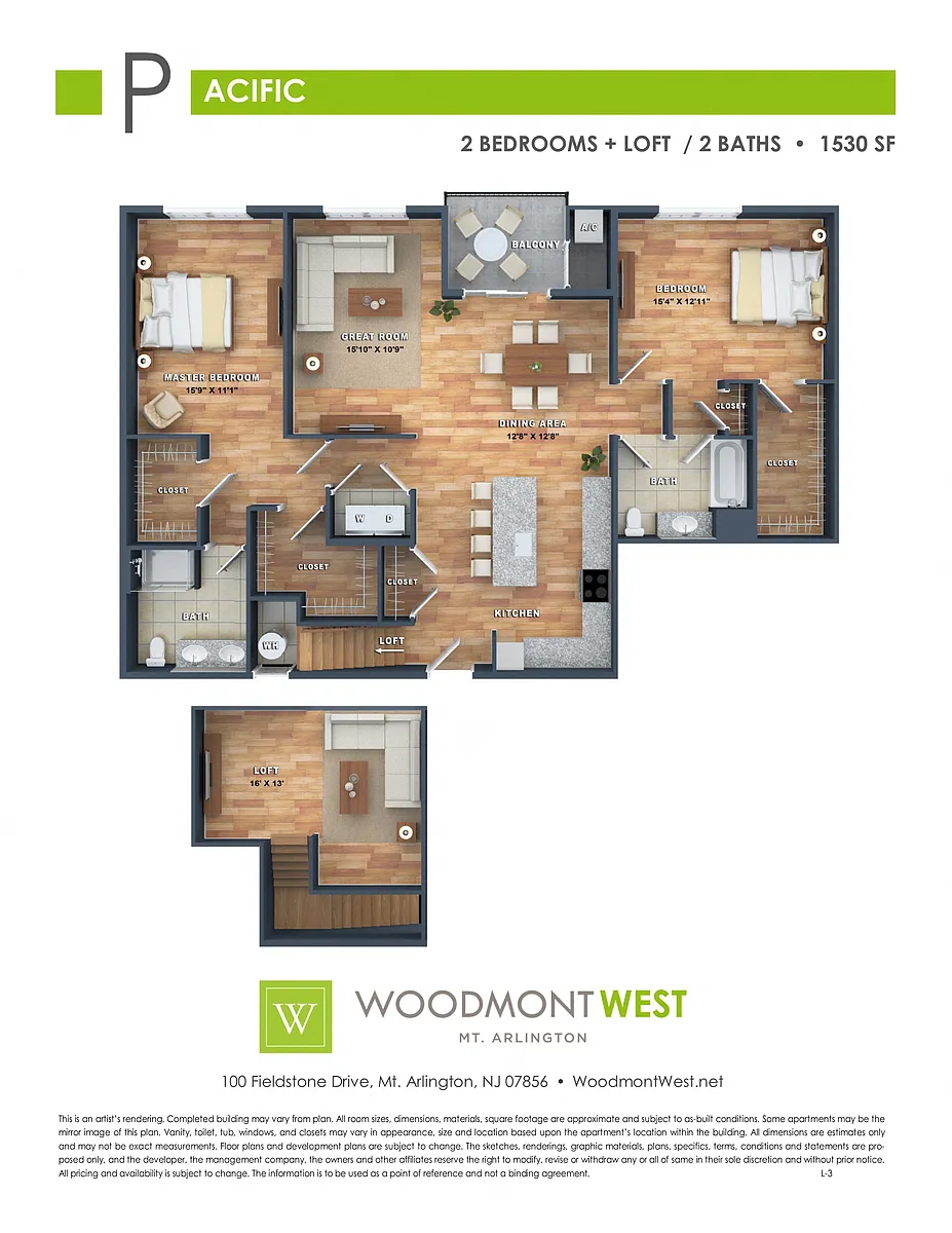 Floor plan Pacific