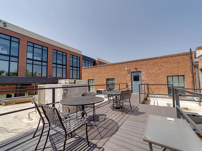 Shared rooftop deck