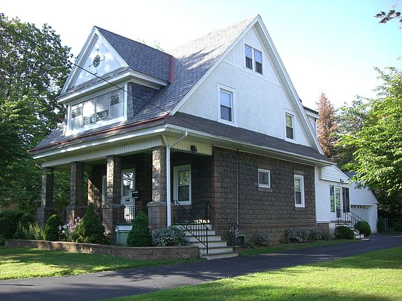 Driveway side of house