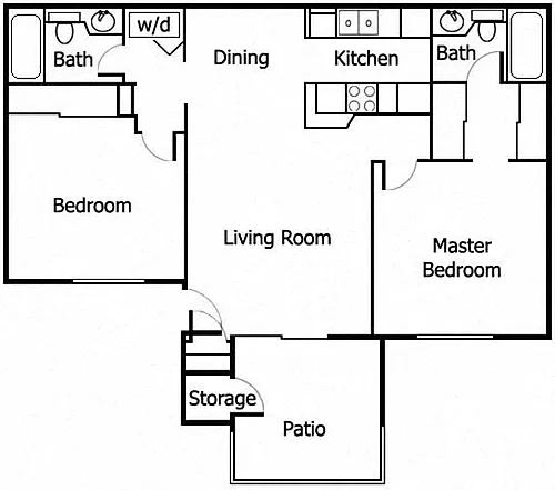 Floor plan Two Bedroom B