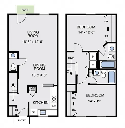 Floor plan The Cumberland Townhouse