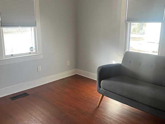 Corner view of living room.