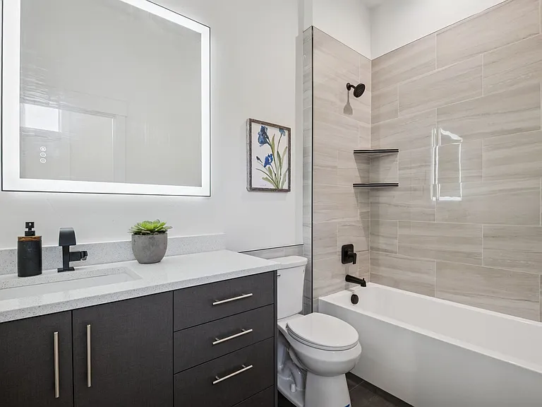 Hall Bath Tub/Shower Combo.