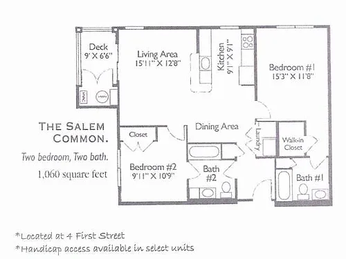 Floor plan The Salem Common