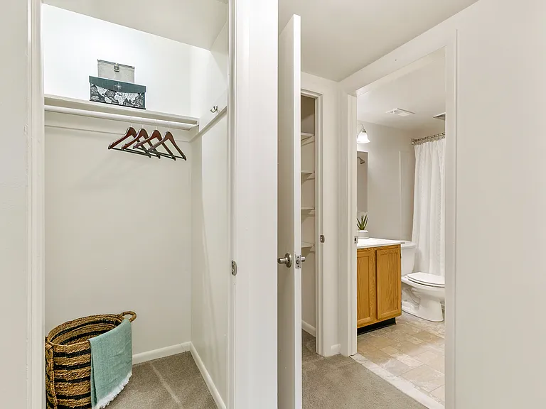 Bonus Hall Closet in 2-Bedroom Floor Plan