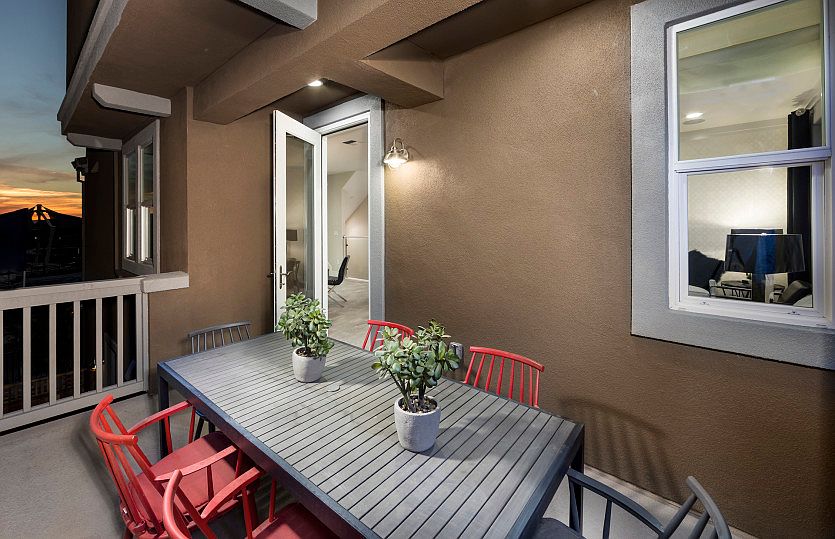 Patio Area of Model Home