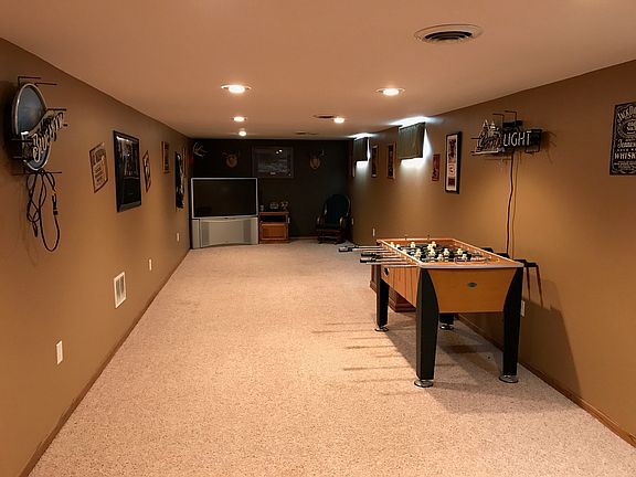 Finished side of basement
