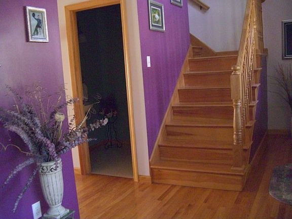Stairway and Powder Room