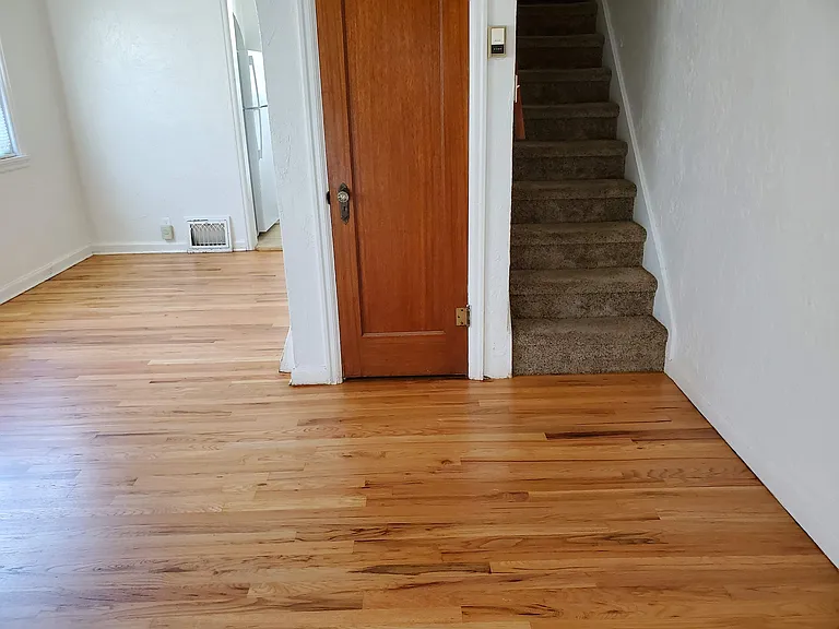 stairs to upstairs bedroom and bathroom