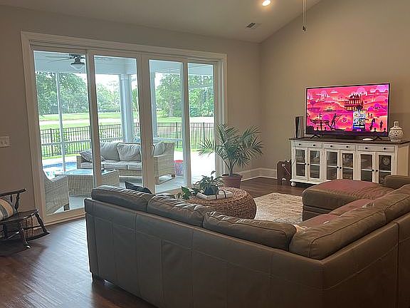 Vaulted family room