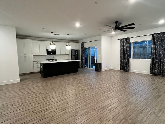 Great room - open kitchen, dining, and living room