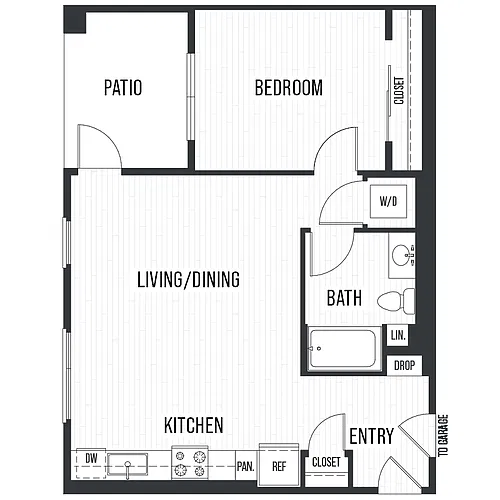 Floor plan Plan 1B