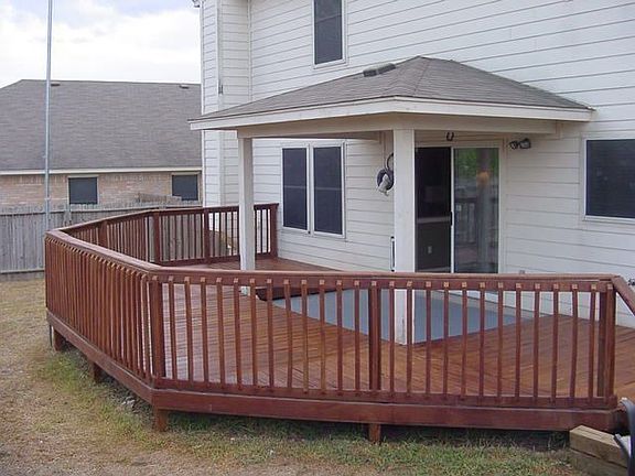 Custom back porch