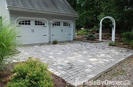 Two-car Garage and Paver Pad