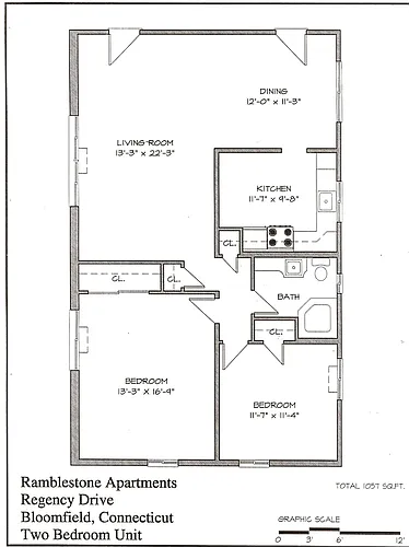 Floor plan 2 Bed