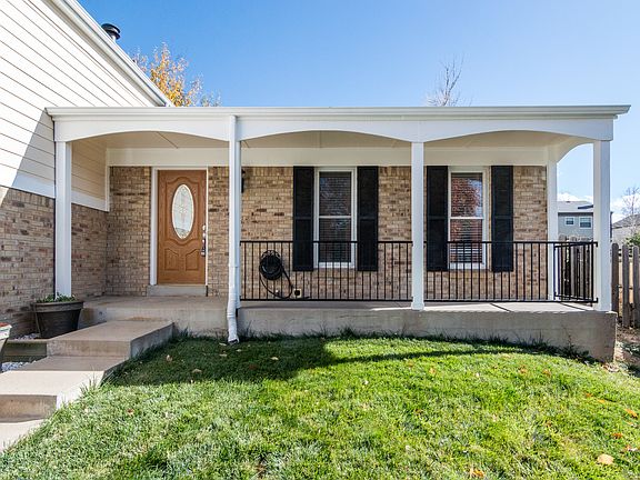 Covered front porch patio