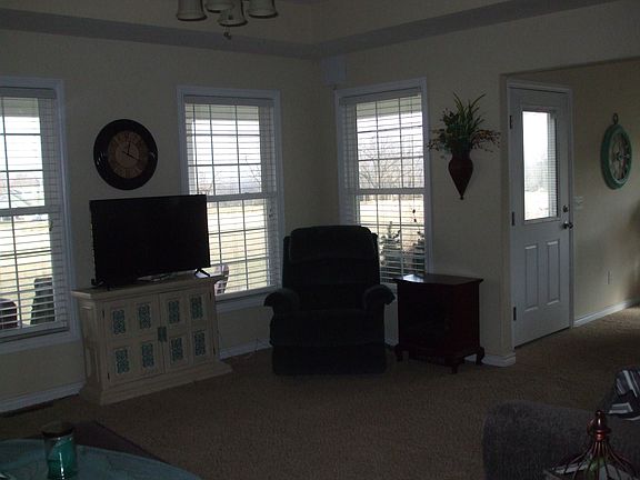 Living room open to dining