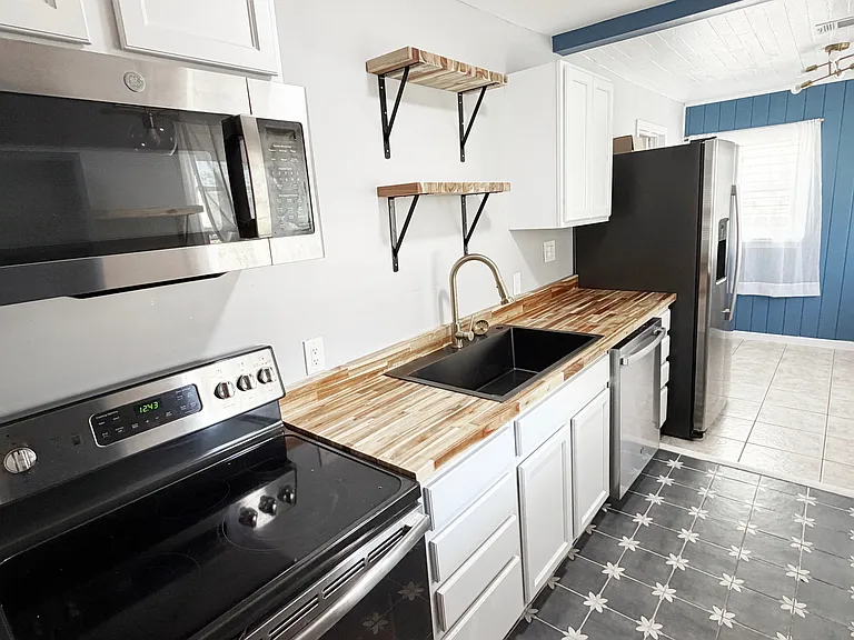 Kitchen with new appliances