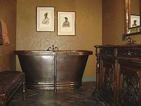 Copper tub bathroom