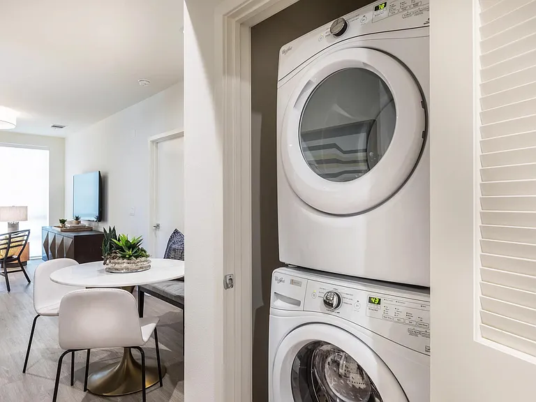 In_home washer and dryer for everyday convenience.