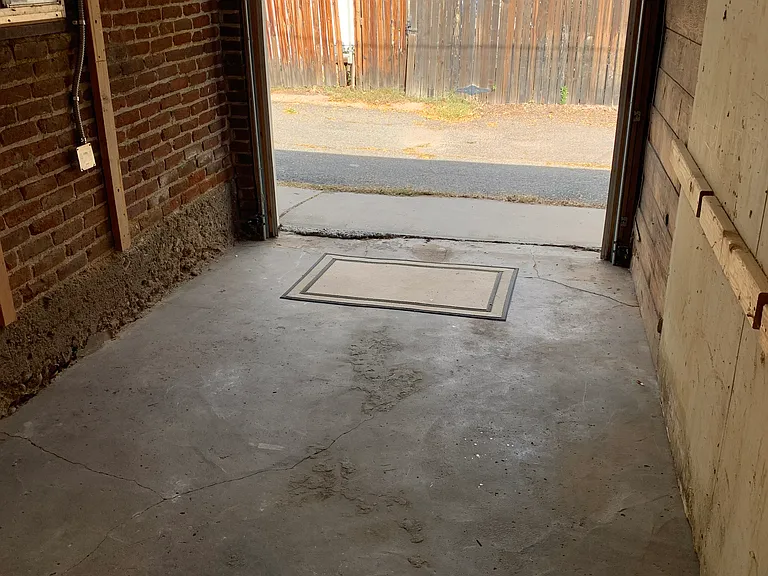 Garage for extra storage.