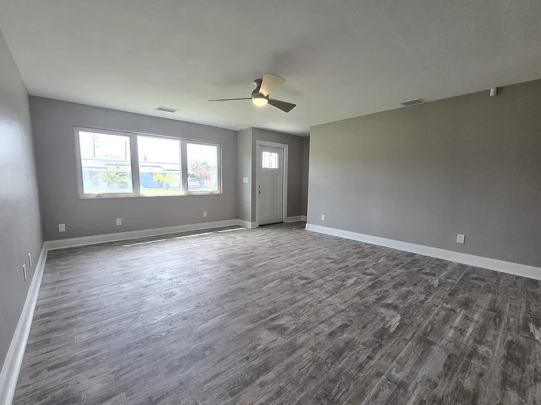 Front living room and front entry.